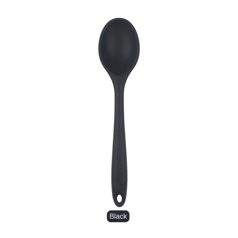 Silicone Spoon Integrated Rice Spoon Multicolor Silica Gel