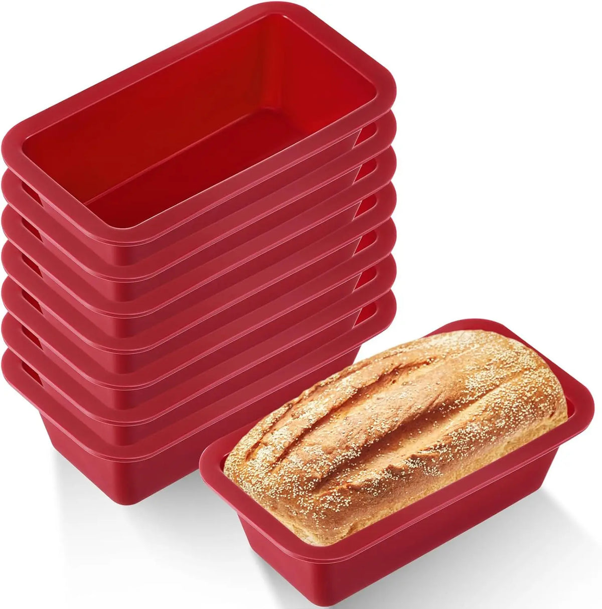 Silicone Baking Molds Nonstick Rectangle Cake Pans Mini