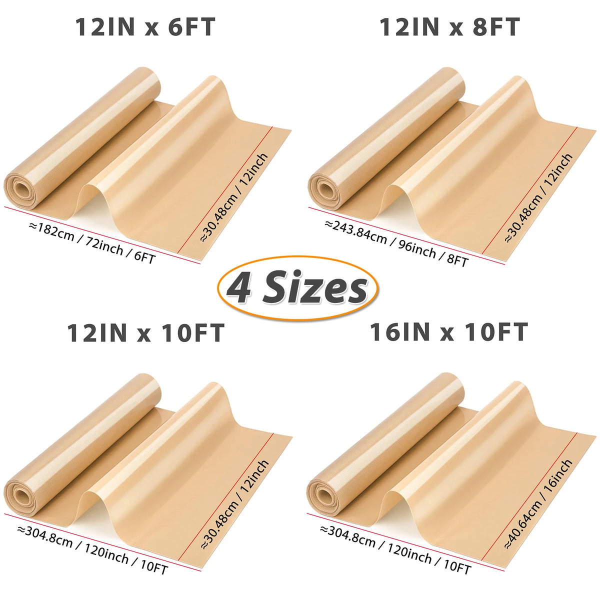 Silicone Baking Mat Roll Large Reusable Heat Resistant