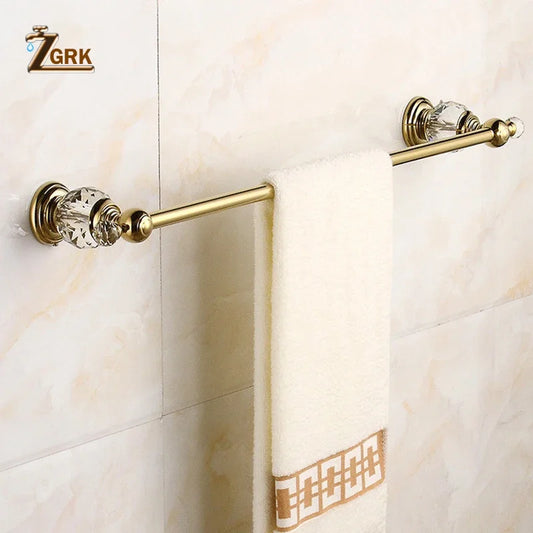 Zgrk Classical Bathroom Hardware Gold Polished Bath Wall-Mounted