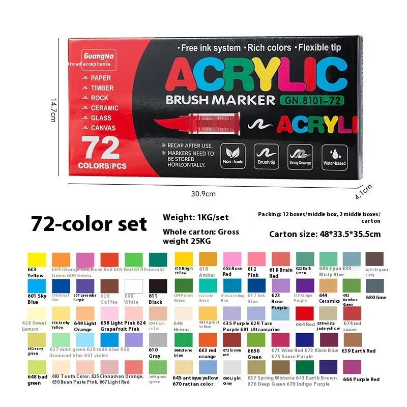 12 To 240 Colors Acrylic Paint Pens Multi