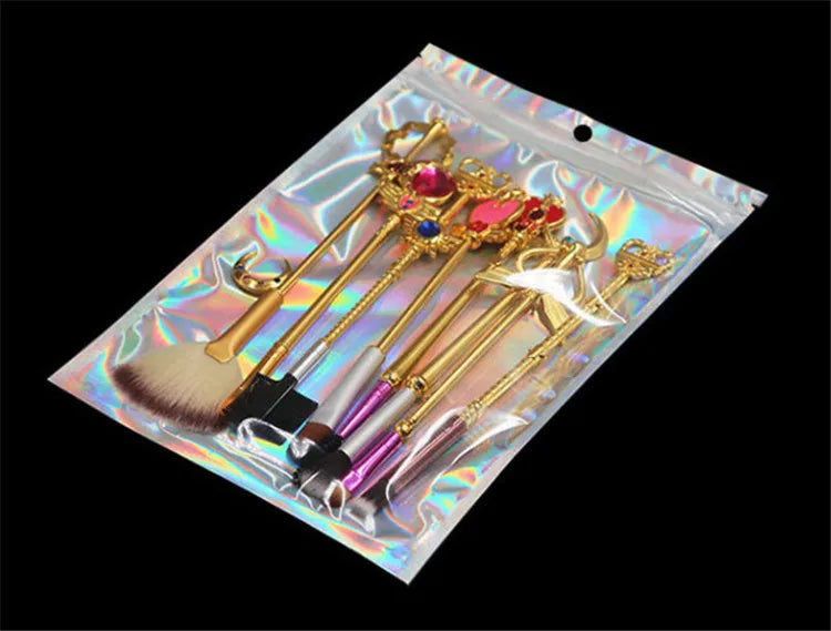 200pcs Resealable Translucent Holographic Storage Bag Hologram