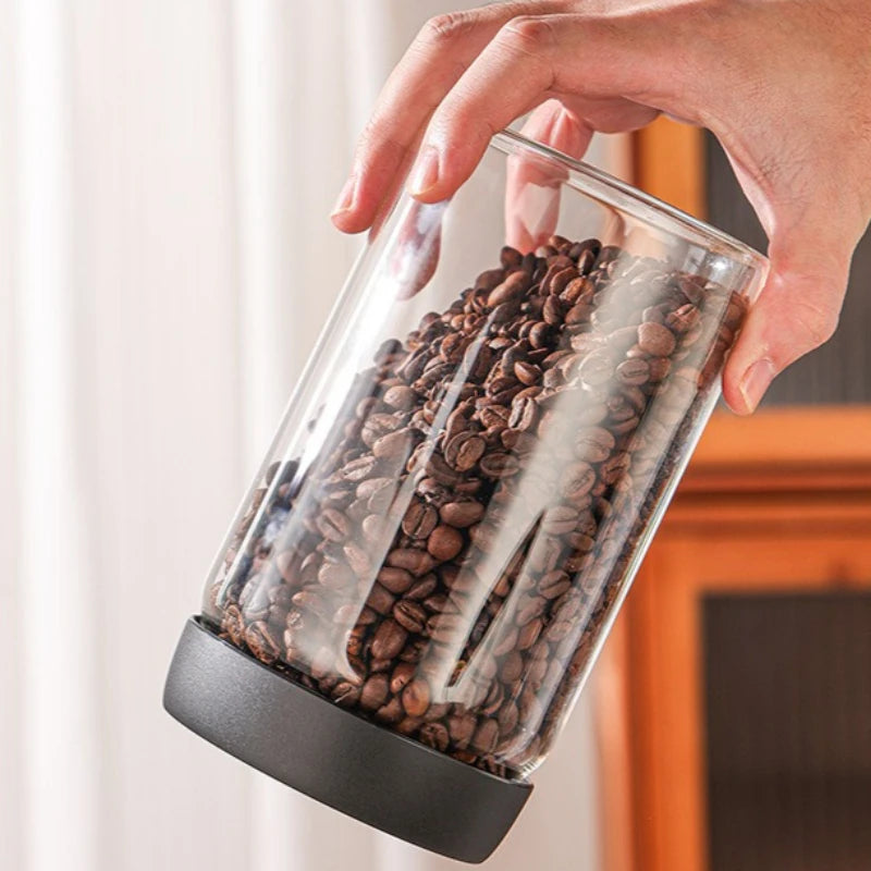 Vacuum Coffee Bean Storage Bottle Sealed Jar Grain
