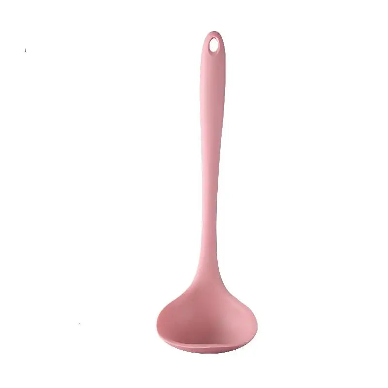 Long Handle Silicone Soup Spoon Large Ramen Noodles