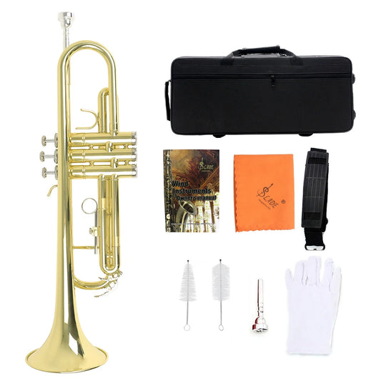 Slade Trumpet Bb Flat Brass Material Trumpet Professional