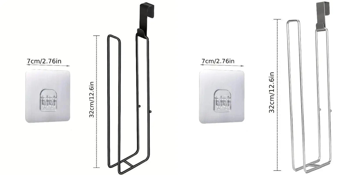 1/2/3pcs Wall Mounted Bathroom Organizer No Drill Paper