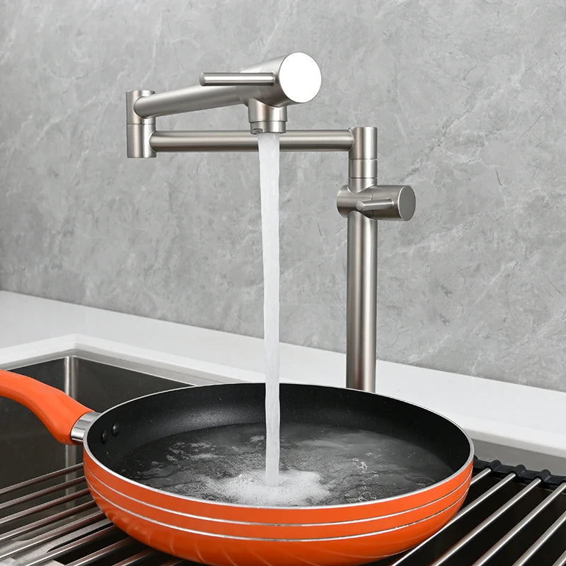 Ciencia Brass Pot Filler Faucet Wall Mount Sink