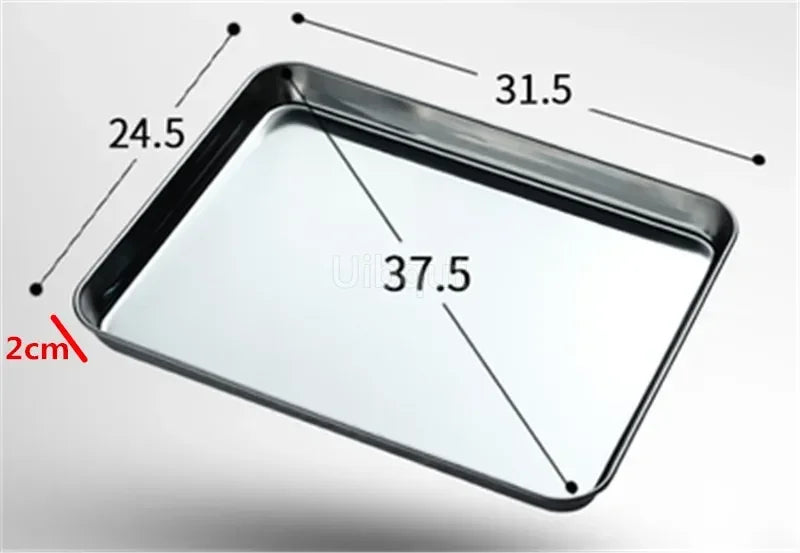 304 Stainless Steel Baking Tray Plate Bbq Tray