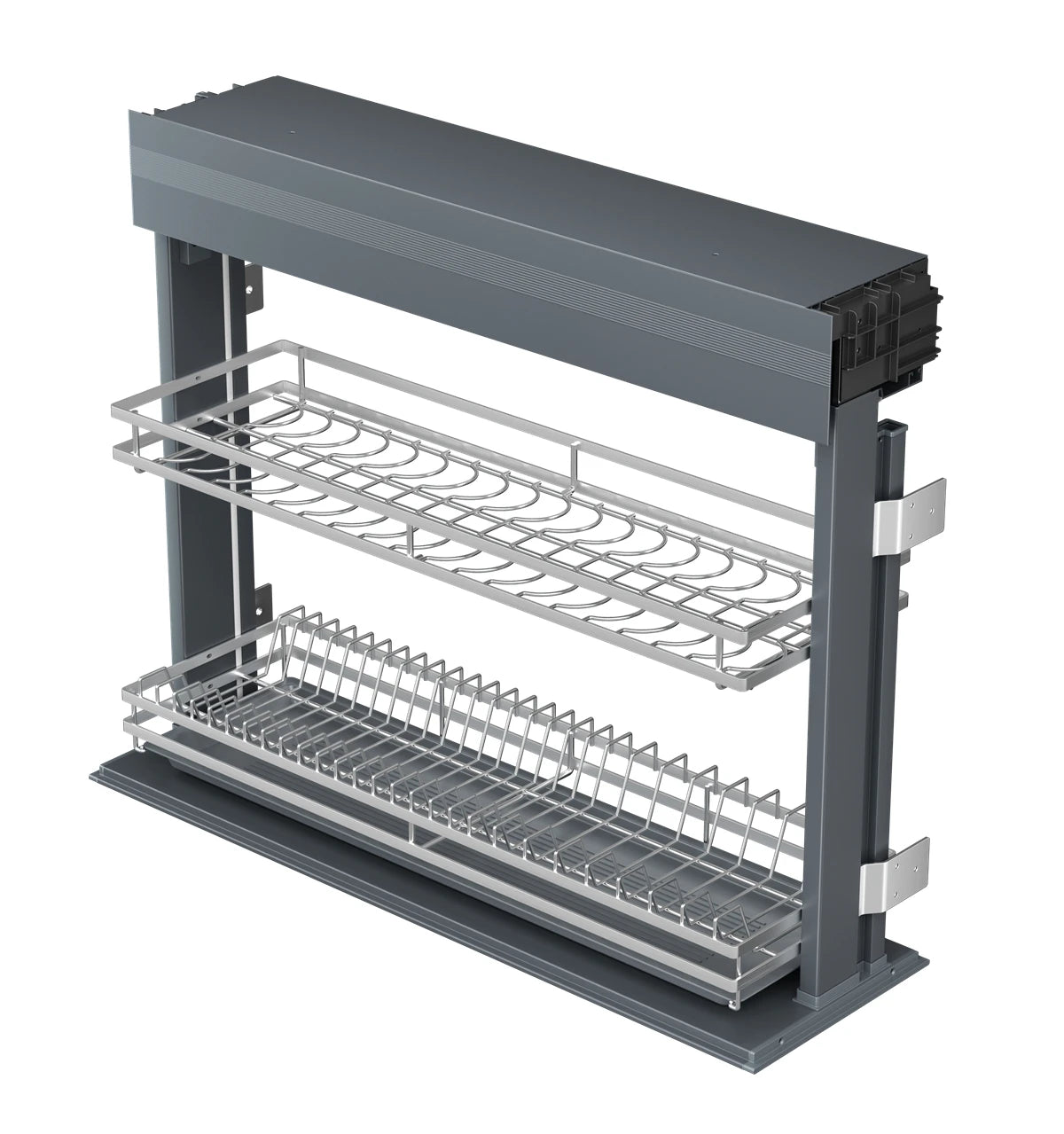 Angelparticle Smart Pull Down Cabinet Organizer-Electric Dish