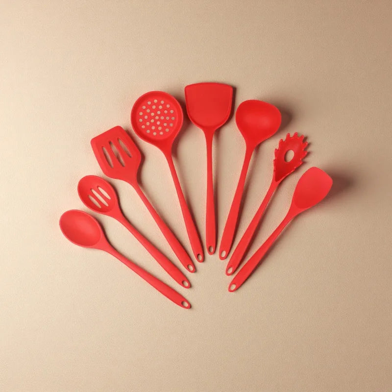 1/4/8pcs Silicone Cooking Utensils Utensils Non-Stick Cookware