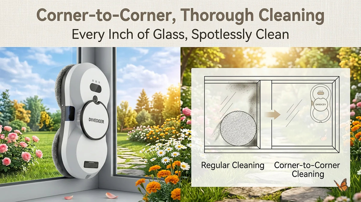 Divedeer Intelligent Cleaning Robot Automatic Water Spraying
