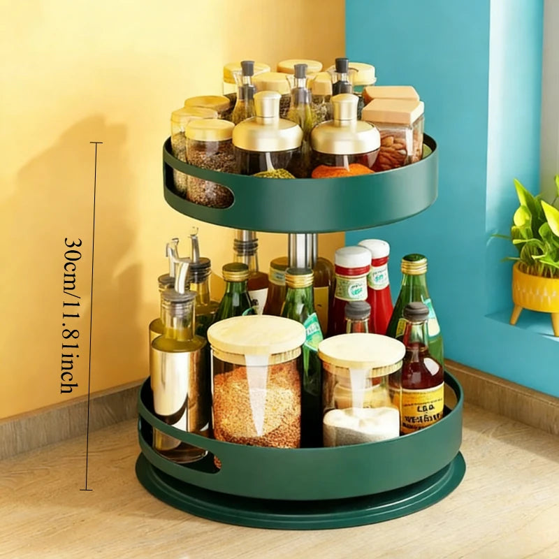 360 Rotating Multi-Layer Seasoning Storage Rack Heavy Duty