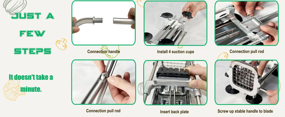 French Fry Cutter Heavy Duty French Fries Slicer