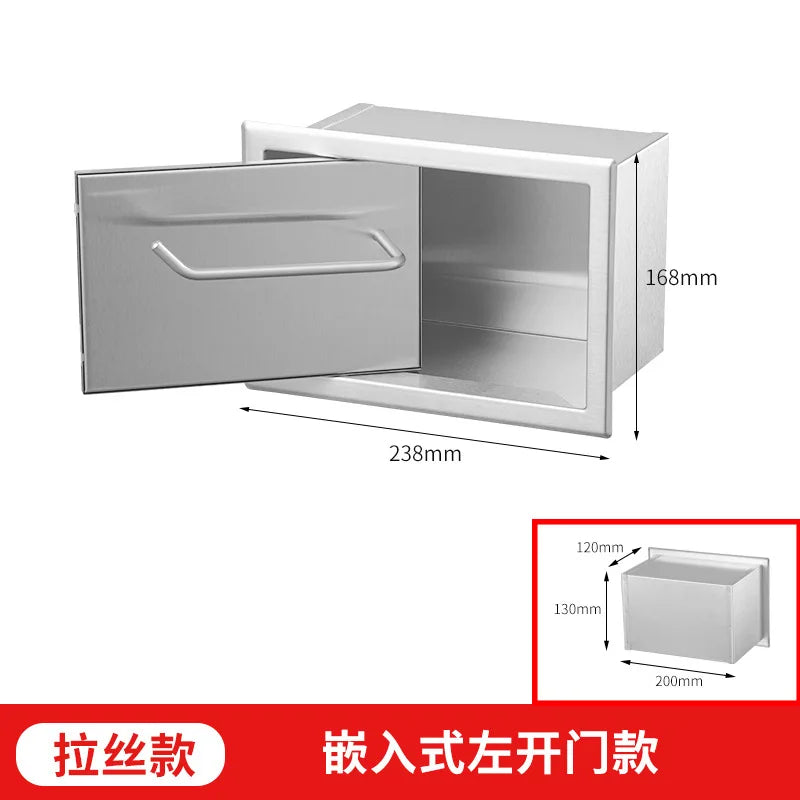 Recessed Matte Black Recessed Toilet Paper Roll Holder