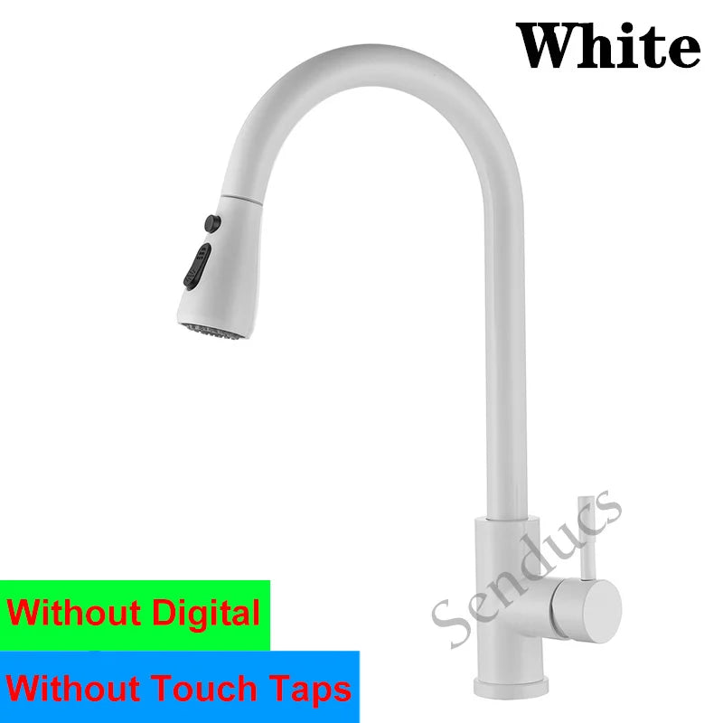 Smart Digital Touch On Faucets Stainless Steel Cold