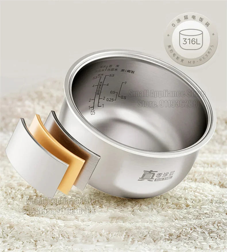 Midea Healthy Rice Cooker 3l No Coating Stainless