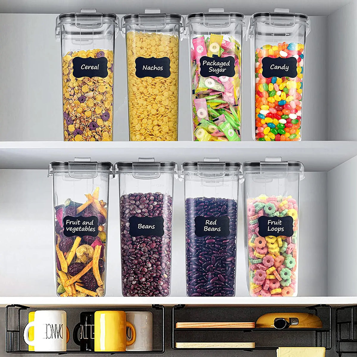 Cereal Containers Storage Of 2/3/4 5l 84oz Airtight