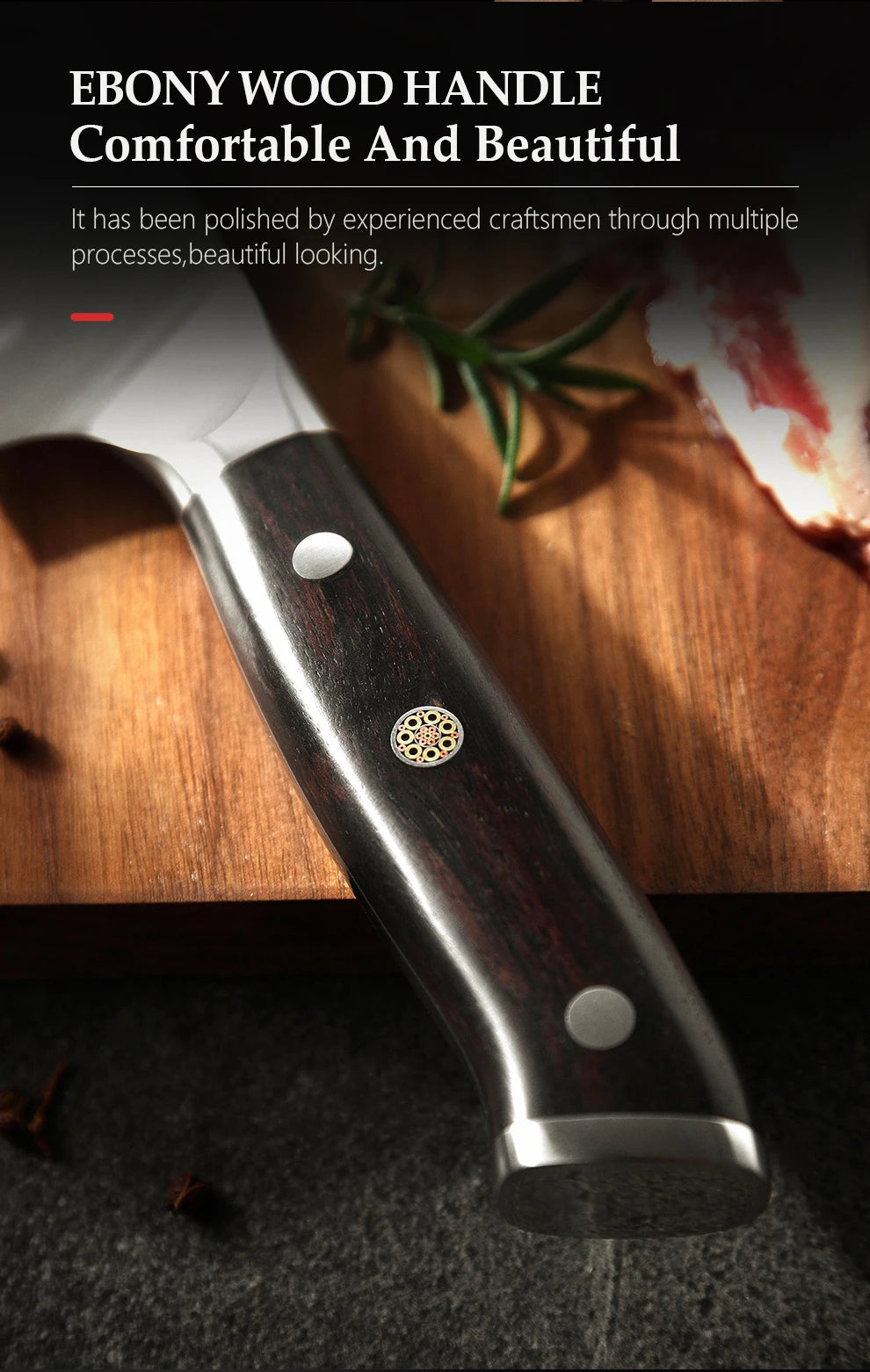 Xinzuo 1-5pcs Stainless Steel Knives Germany 4116 Steel