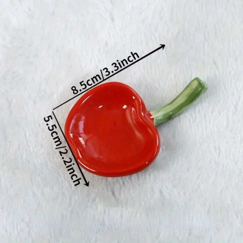1pc Ins Style Cutlery Cute Ceramic Small Dish