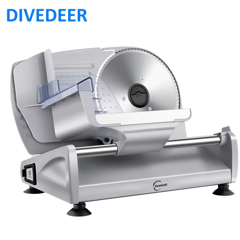 Divedeer Electric Deli Meat Slicer Sus 420 Stainless