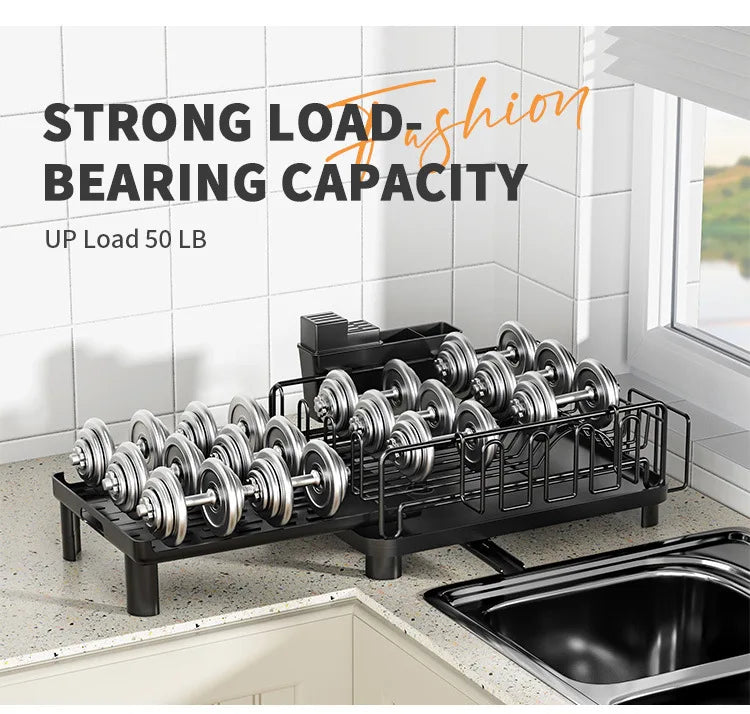 Dish Drying Rack Dish Rack Drainboard Expandable Dish