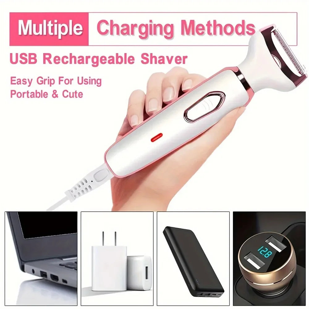 Women Electric Hair Removal Device Electric Epilator Wet