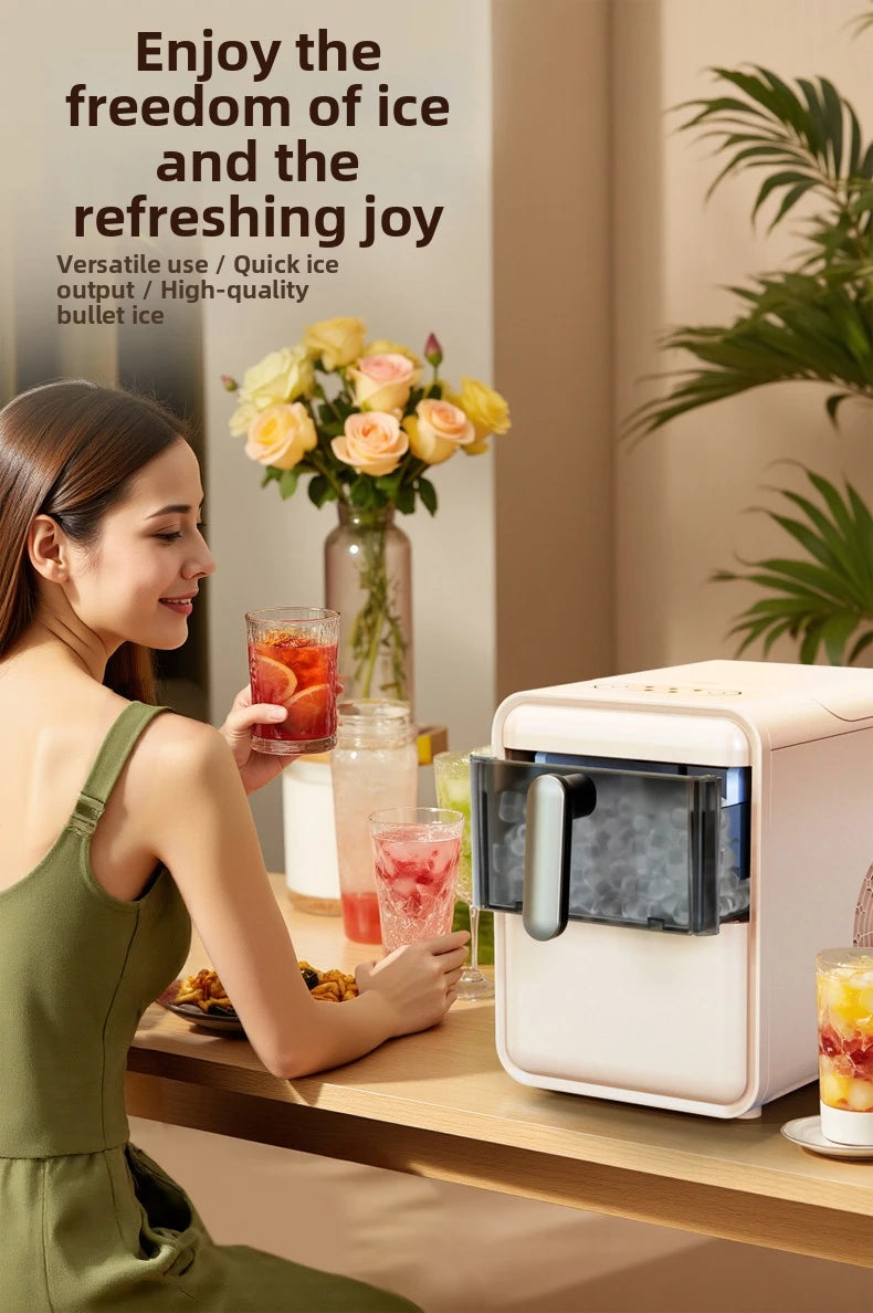 Mini Automatic Ice Maker Machine Compact Dorm/Office/Caf 15kg