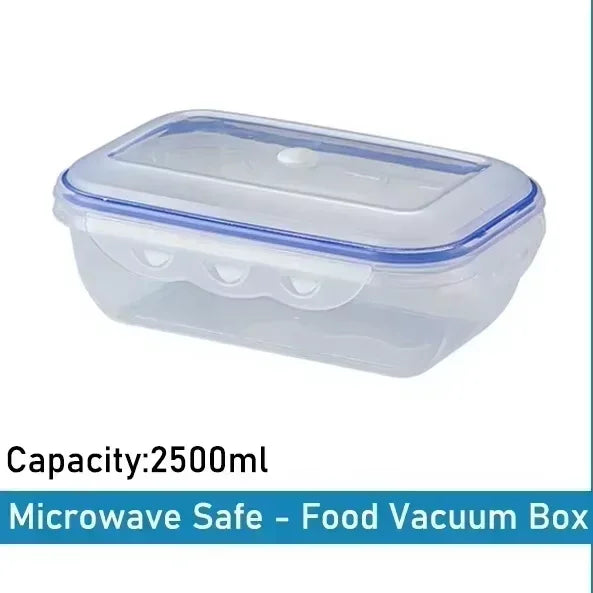 Vacuum Food Storage Box Transparent Storage Container Fridge