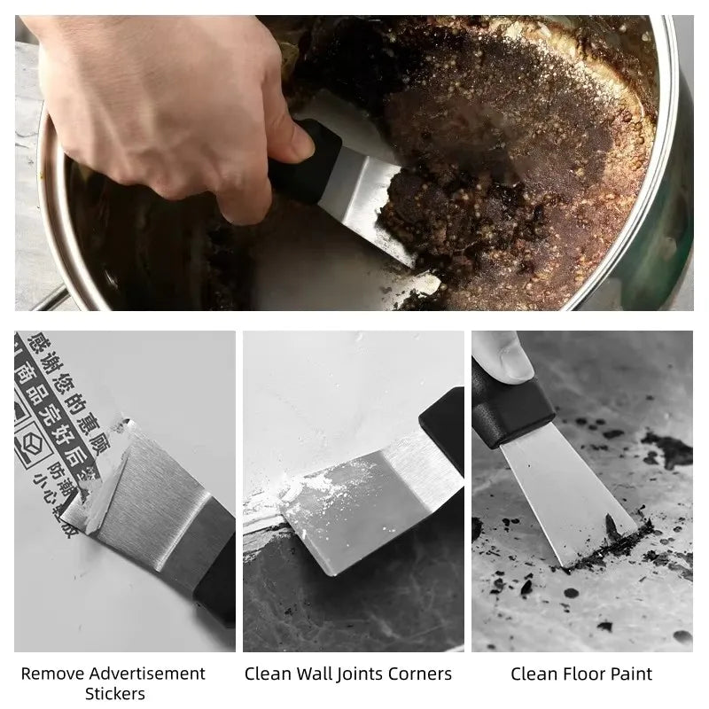 2pcs Cleaning Scraper Stainless Steel Removing Refrigerator