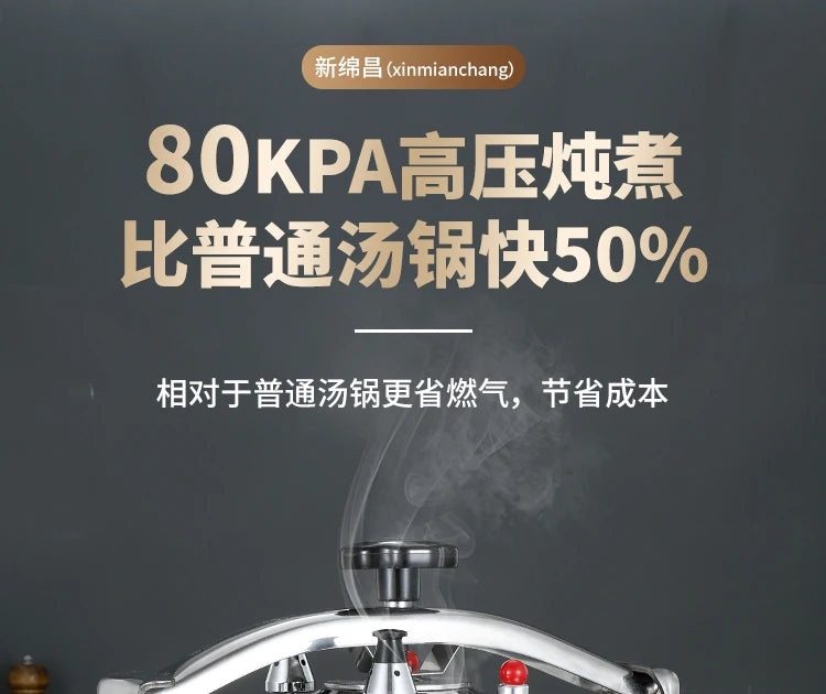 3-In-1 Safety Commercial Pressure Cooker Explosion-Proof Valve &