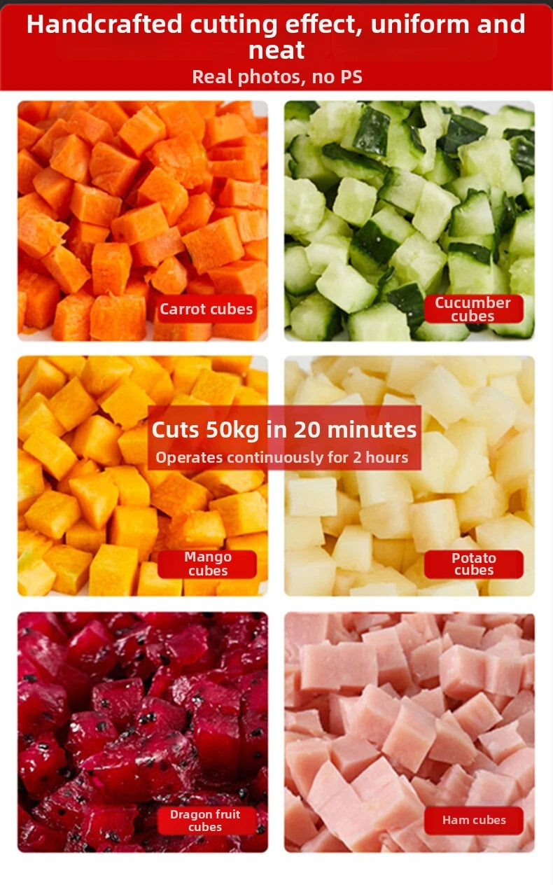 Commercial Multi-Function Electric Vegetable Cutter Automatic
