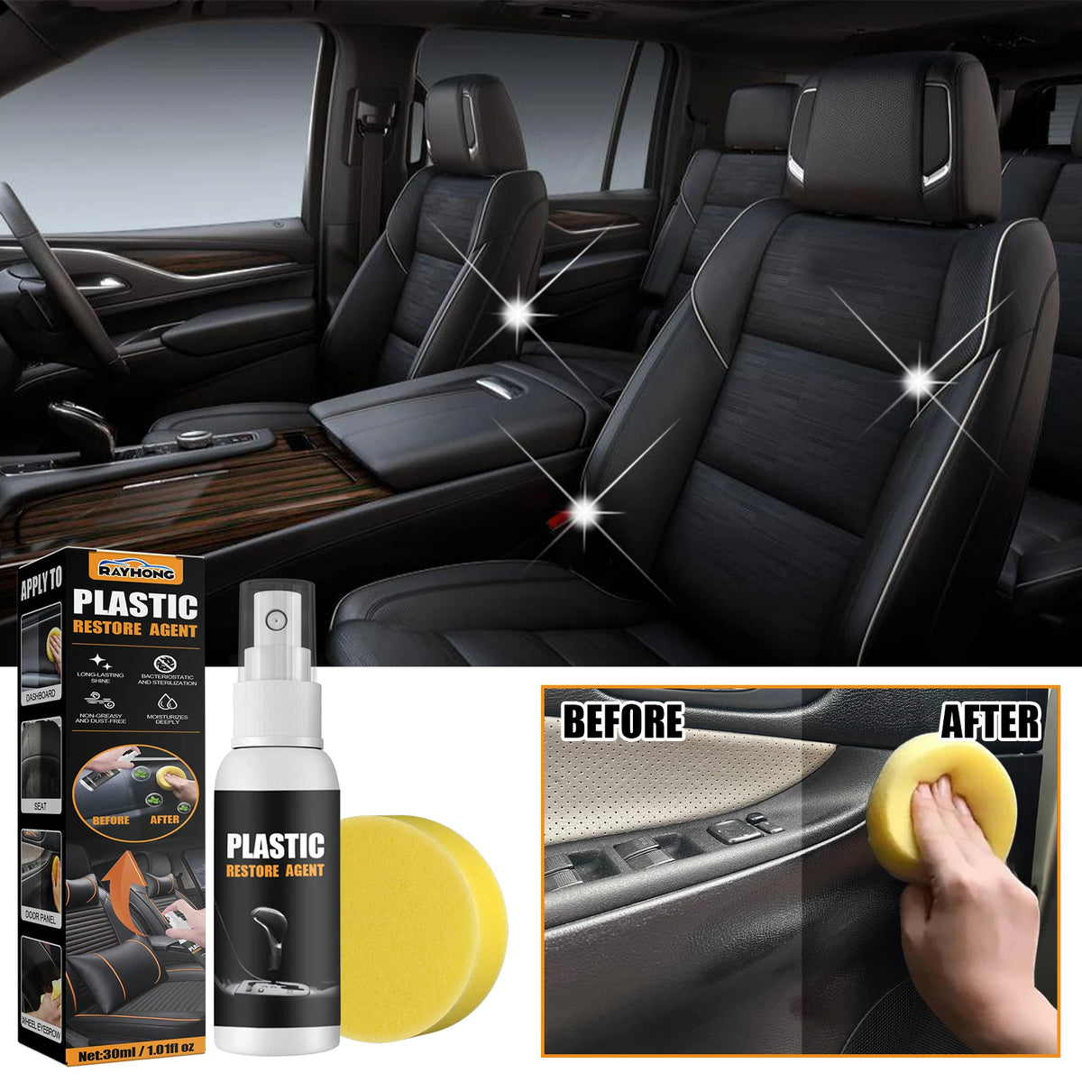 Car Plastic Restorer Back To Black Gloss Plastic