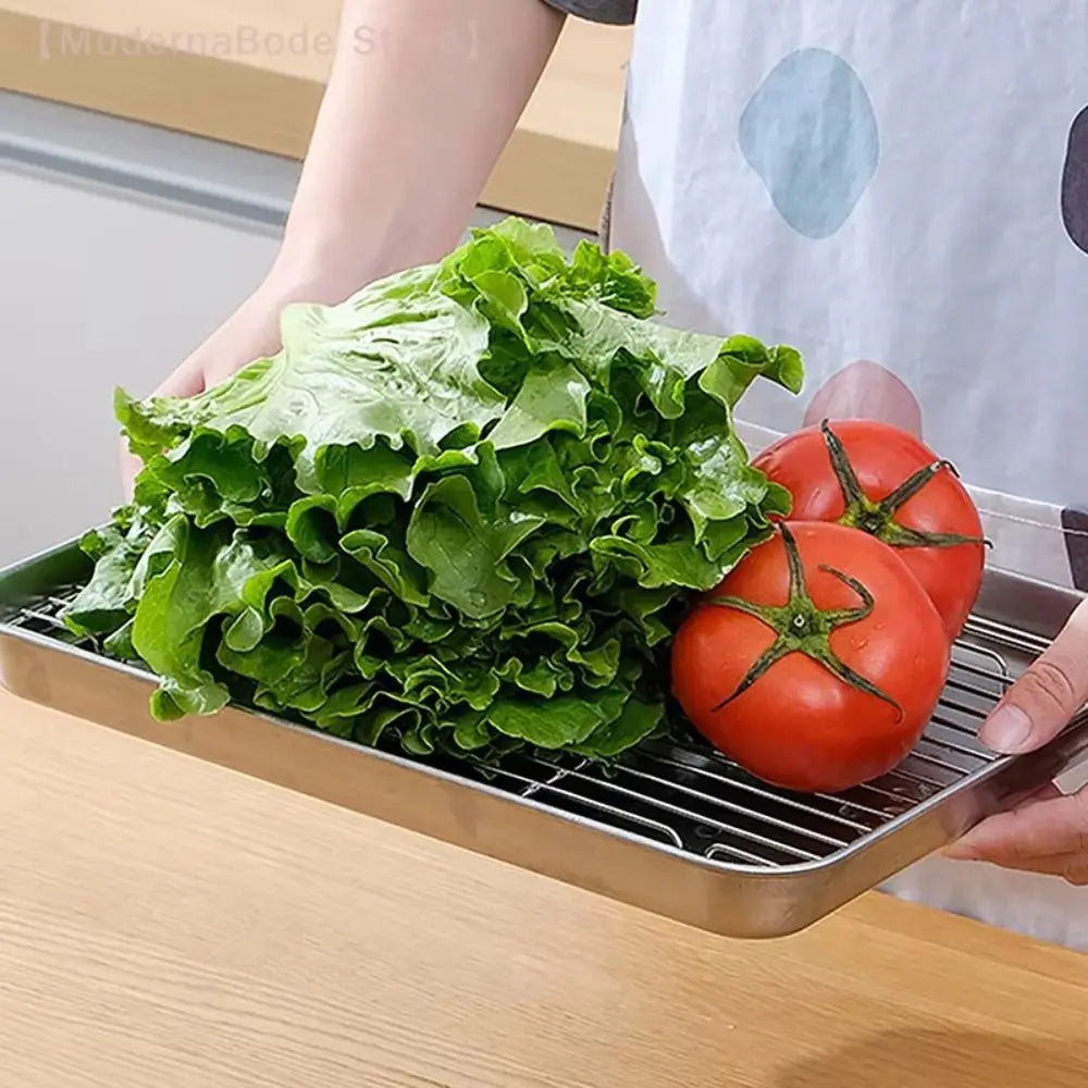 Non-Stick Stainless Steel Baking Pan Cooling Rack Square