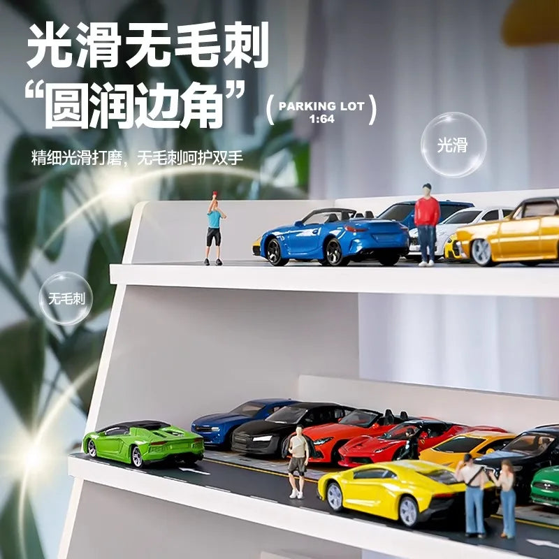Collector 1/64 Trapezoidal Parking Lot Storage Rack Alloy