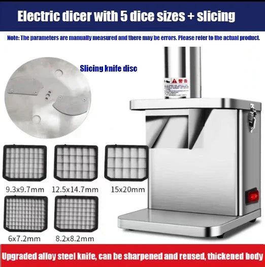 Vegetable Cutter Fruit Vegetable Slicer Commercial Cube Cutting