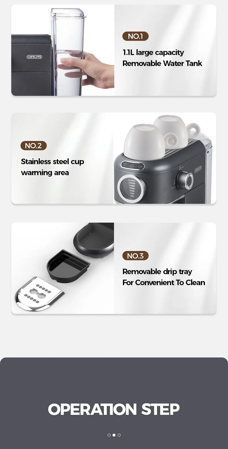 Cafelffe 4-In-1 Coffee Maker /Cold Dolce Gusto&Nespresso Capsule