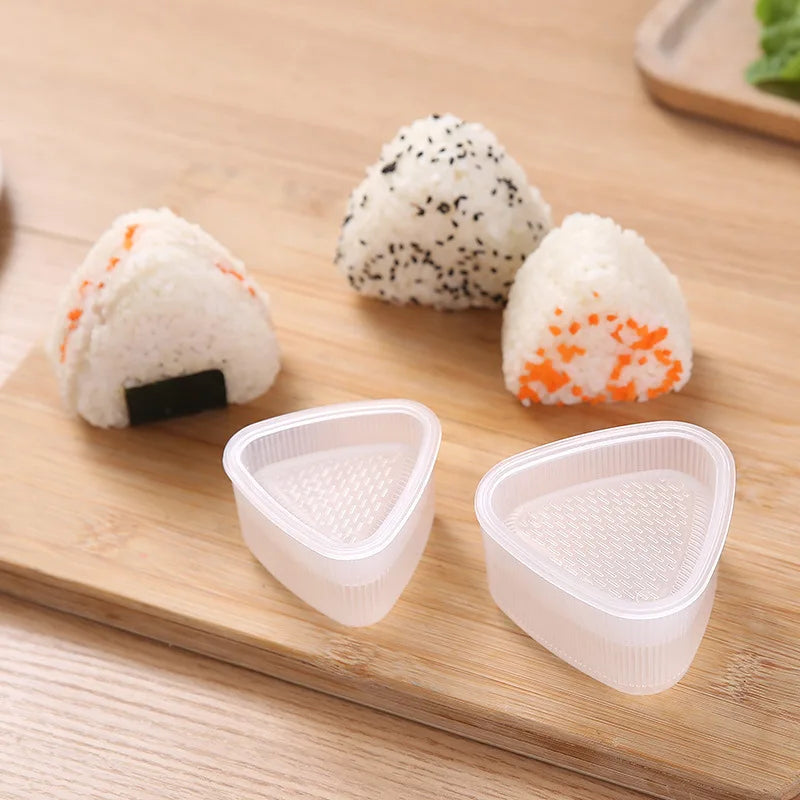 1/2pcs Triangular Plastic Sushi Rice Ball Maker Mould