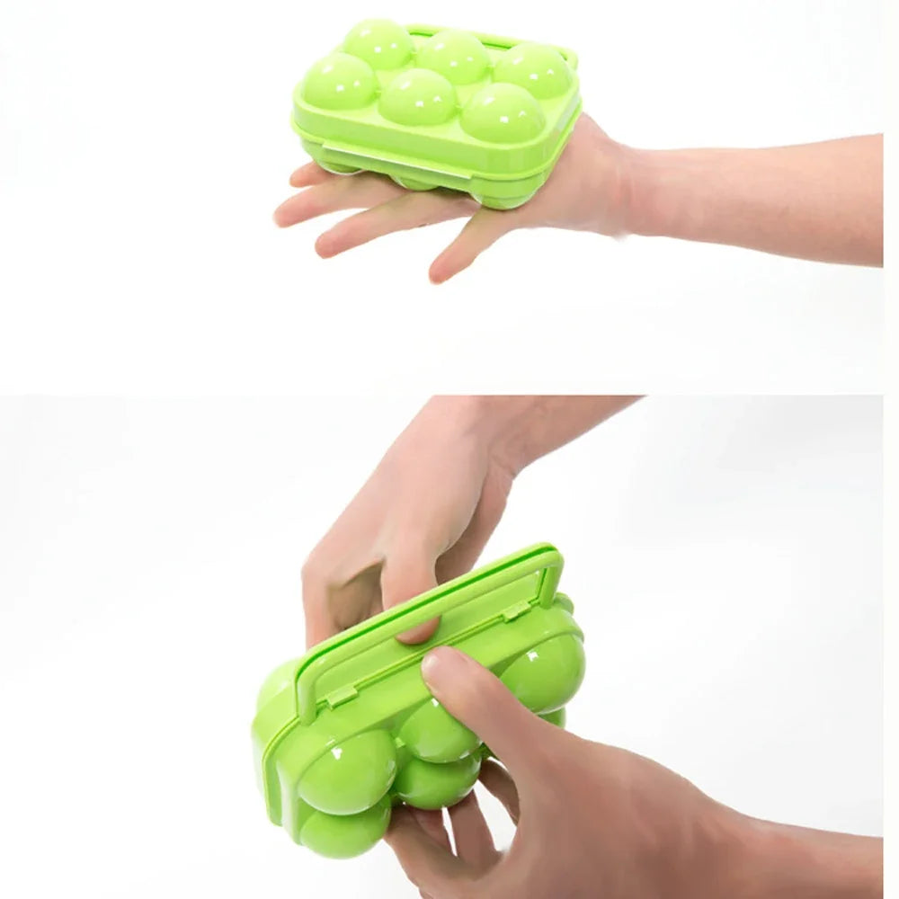 2/4/6/12 Grid Egg Storage Box Shockproof Egg Holder
