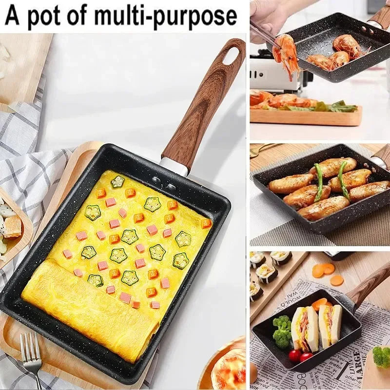Non-Stick Omelette Pan Tamagoyaki Wok Japanese Egg Pan