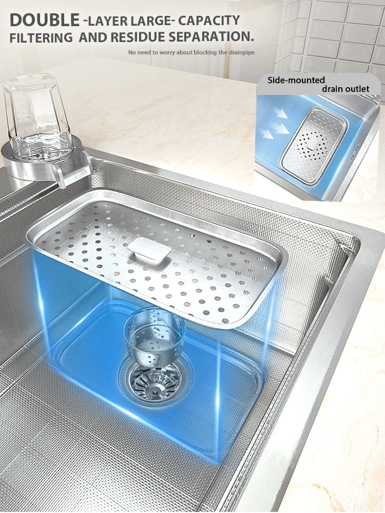 Silver Sink 304 Stainless Steel Large Slot Undermount