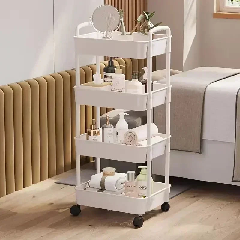 Organizer Storage Rack Mobile Snack Toy Trolley Desk