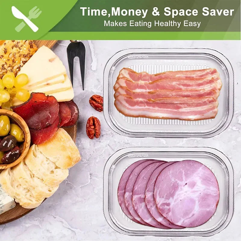 Meal Prep Containers Stackable Food Storage Boxes Lid