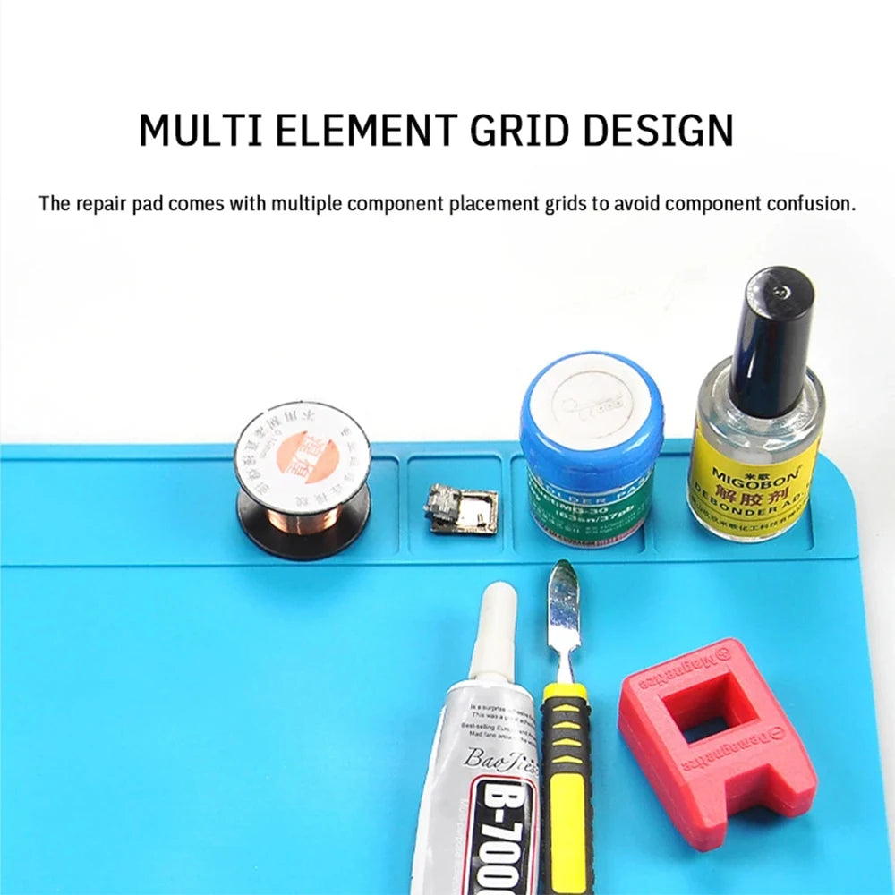 Soldering Silicone Mat Work Mat Heat Anti-Static Esd