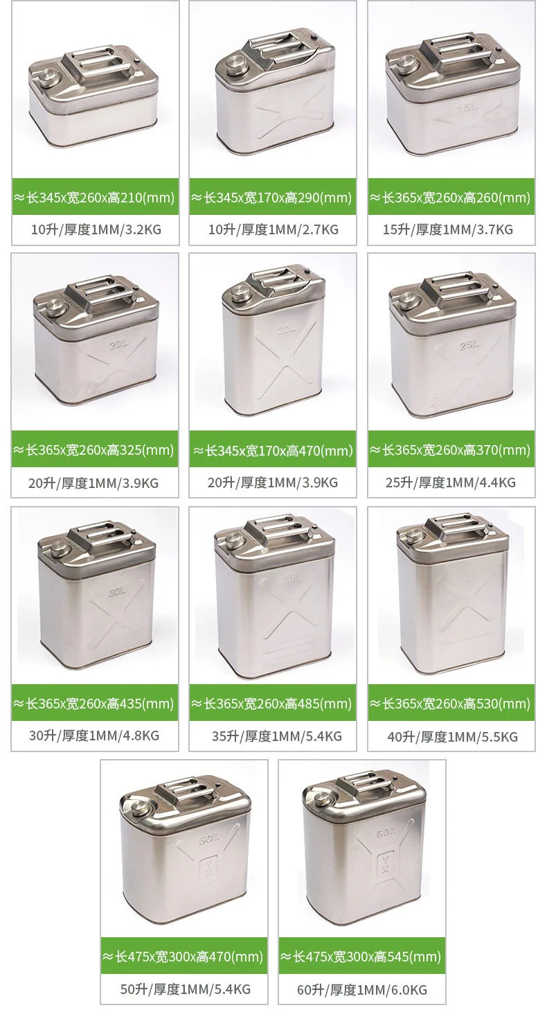 304 Stainless Steel Storage Container 10l 20l 30l