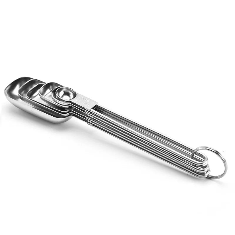 50set Small Square Head Measuring Spoon Baking Stainless