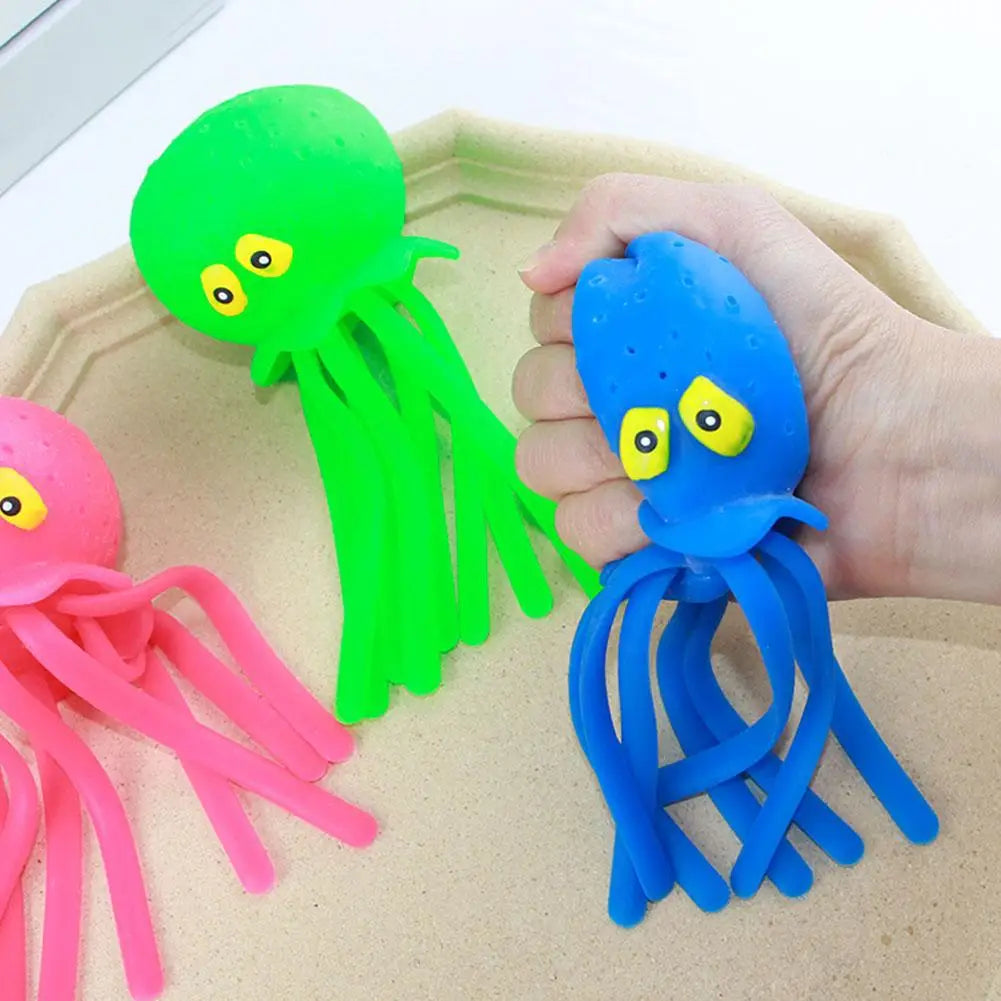 Baby Bath Toys Sponge Water Absorbing Octopus Squeezing