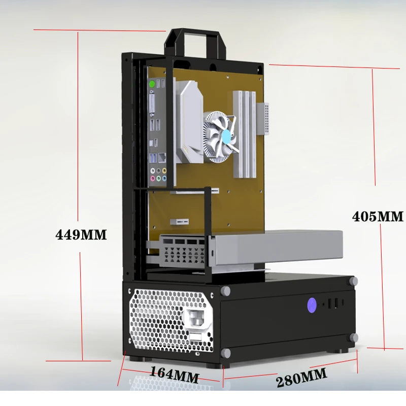Open Frame Pc Case 240/360 Liquid & Air