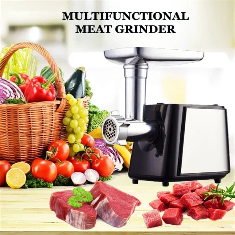Stainless Electric Meat Grinder 1000w Sausage Stuffer Meat