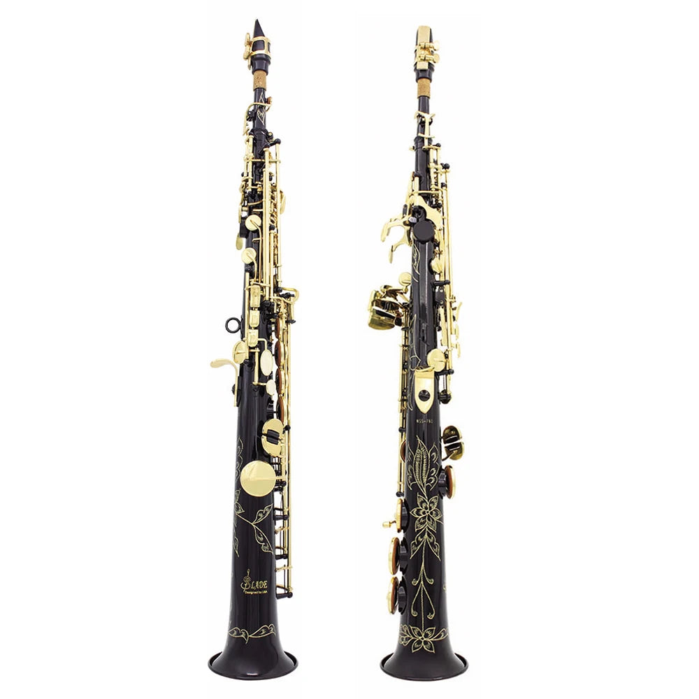 Slade Soprano Saxophone Flat Brass Sax Professional Saxophone