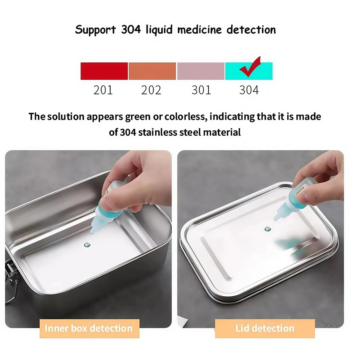 Stainless Steel Lunch Box Kids Adults Leak-Proof Bento